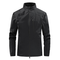 Servicio OEM Personalizado, Chaqueta Softshell Impermeable Casual de Invierno para Hombre, Cortavientos Transpirable con Capucha, Cierre Frontal con Cremallera, Logotipo, Ropa de Trabajo Ligera