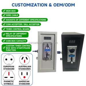 JY Precio Mayorista ODM/OEM Caja <span class=keywords><strong>de</strong></span> Control con Temporizador Operada por Monedas 110/240V con Aceptador Multimoneda para Máquinas Recreativas y Lavadoras - Product Image 2