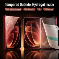 Protection d'écran avec kit d'installation pour Xiaomi 18 Fold, verre trempé TPU double écran, OEM, marque personnalisée, MOQ 3000