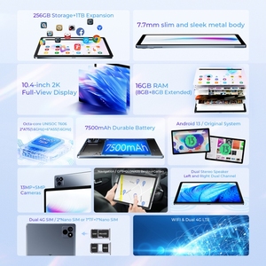 HOTWAV Pad <strong>8</strong> <strong>Tablet</strong> PC 10.4 Inch 8GB+256GB 7500mAh Android 13 Unisoc T606 Octa Core 4G Rugged Supports Dual SIM WiFi BT New - Product Image 3