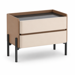 Comodino Smart Moderno con Ricarica Wireless, Altoparlante Bluetooth, Luce LED Dimmerabile a 3 Colori A25, Tavolino di Lusso <span class=keywords><strong>per</strong></span> <span class=keywords><strong>Camera</strong></span> <span class=keywords><strong>da</strong></span> <span class=keywords><strong>Letto</strong></span> - Product Image 2