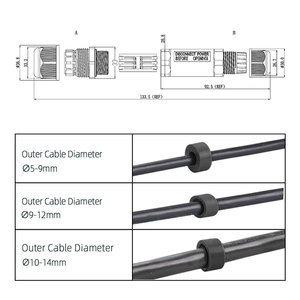 M25I 스크류 터미널 블록 와이어 커넥터 유형 실외 와이어와 와이어 방수 및 방수 케이블 커넥터 - Product Image 3