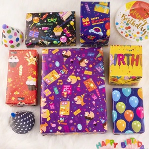 Custom Eco-Friendly PE Double-Sided Craft <b>Paper</b> <b>Roll</b> 100GSM Recyclable Digital Printing Happy Birthday Gift <b>Wrap</b> Custom Logo - Product Image 6