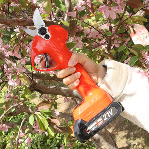 Color personalizado 25mm Herramientas de agricultura Cortar y sujetar Podadora Tijeras de podar eléctricas Tijera de rama de jardín de árboles - Product Image 2