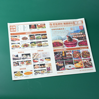 Menu en papier imprimé numérique personnalisé en gros avec logo personnalisé, papier laminé imperméable, finition gaufrée pour les bars et les restaurants