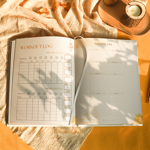 Tùy Chỉnh In Bìa Cứng Logo Bronzing Hàng Tuần Hàng Tháng Sức Khỏe Ngày 2026 2025 Tạp Chí Hàng Ngày Kế Hoạch Máy Tính Xách Tay - Product Image 4