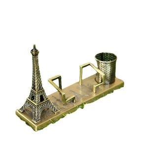 Più recente in metallo Eiffel Tower ufficio Organizer portapenne portacarte nome scatola <span class=keywords><strong>porta</strong></span> carte per la promozione decorazione della tavola da ufficio - Product Image 6