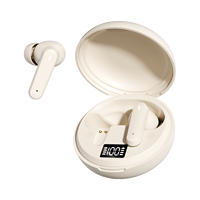 Écouteurs sans fil M164 TWS 6.0 intra-auriculaires avec réduction de bruit ENC, contrôle tactile LED, son Hi-Fi confortable, étanchéité IPX4, faible latence