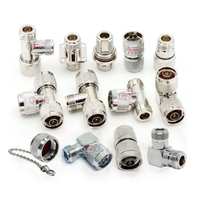 Usine N à N SMA mâle prise femelle Jack bride montage 4 trous 90 degrés 3 voies RF coaxial adaptateur connecteurs