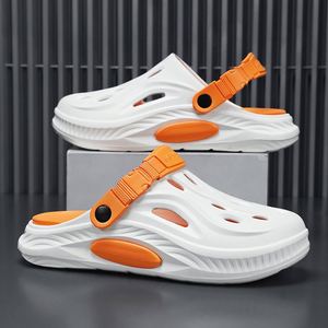 Zoccoli da <span class=keywords><strong>uomo</strong></span> e donna, <span class=keywords><strong>ciabatte</strong></span> da spiaggia, sandali in EVA <span class=keywords><strong>con</strong></span> suola spessa, antiscivolo, design a punta chiusa, comfort imbottito. - Product Image 2