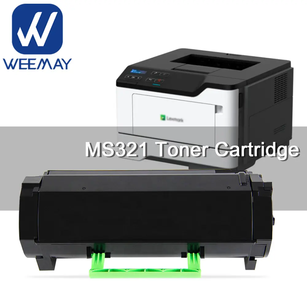 Weemay lazer yazıcı Toner kartuşu 56f1h00 uyumlu Lexmark Ms321 Mx321 Ms421 Mx421 Ms521 Mx52 Ms621