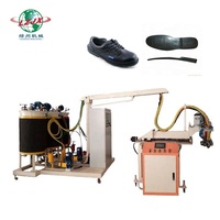 Machine de production de chaussures à talons hauts pour femmes, machine à semelles en PU de type banane/ligne de production rotative