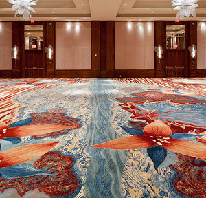 Alfombra de nailon con estampado de lujo hecha a máquina, suelo de salón de banquetes ignífugo para Hoteles de 5 estrellas y uso de oración - Product Image 2