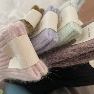 Calzini Invernali da Donna in Lana, Spessi e Termici, Colori Solidi, Traspiranti, Lavorati a Maglia, Ecologici, ad Asciugatura Rapida - Product Image 6