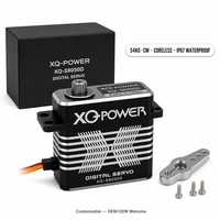 Servomoteur numérique sans noyau XQ-S8050D 54 kg, couple élevé, étanche, engrenages en acier inoxydable, aluminium CNC, 8,4 V, pour voiture RC et robot, vente en gros