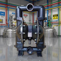 Pompe à déplacement positif à double diaphragme actionnée par l'air Alaguli Ala-6688-AL-DN80 OEM, taille d'entrée/sortie 80 mm