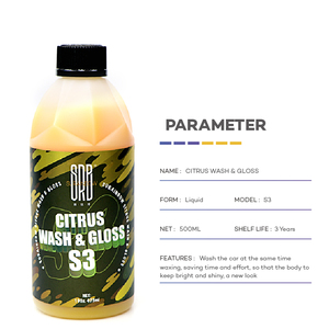 S3 Citrus <span class=keywords><strong>Wash</strong></span> & Gloss <span class=keywords><strong>pro</strong></span>-table accessoires de lavage de voiture prix de lave-auto automatique - Product Image 4