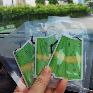 Ambientador de coche Smile Faces, papel colgante de alta calidad, ambientadores de aire de larga duración con forma de coche troquelados personalizados con logotipo - Product Image 4