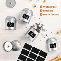 Boîte à thé hermétique à double couvercle, impression offset, conteneur alimentaire en métal de qualité alimentaire pour grains de café