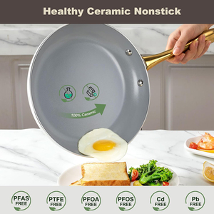 Ollas de Cocina de Diseño Moderno y Alta Calidad, Fáciles de Limpiar, con Tapas de Vidrio y Asas de Baquelita, Aptas para Lavavajillas y Horno - Product Image 3