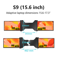 Portable 15.6 ''Ordinateur Portable Double Moniteur Extender Triple Écran Moniteur Affichage