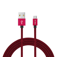Câble de charge USB-A vers Micro en nylon tressé pour Samsung iPhone 17 16 15, charge rapide