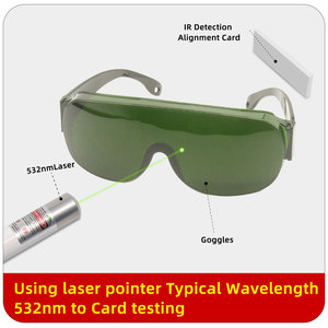 CE EN207 Ansi Z87 IR Radiation OD5 OD7 755nm 808nm 1064nm <strong>Ipl</strong> Hair Removal Eye Protective Operator Laser Safety <strong>Glasses</strong> - Product Image 2