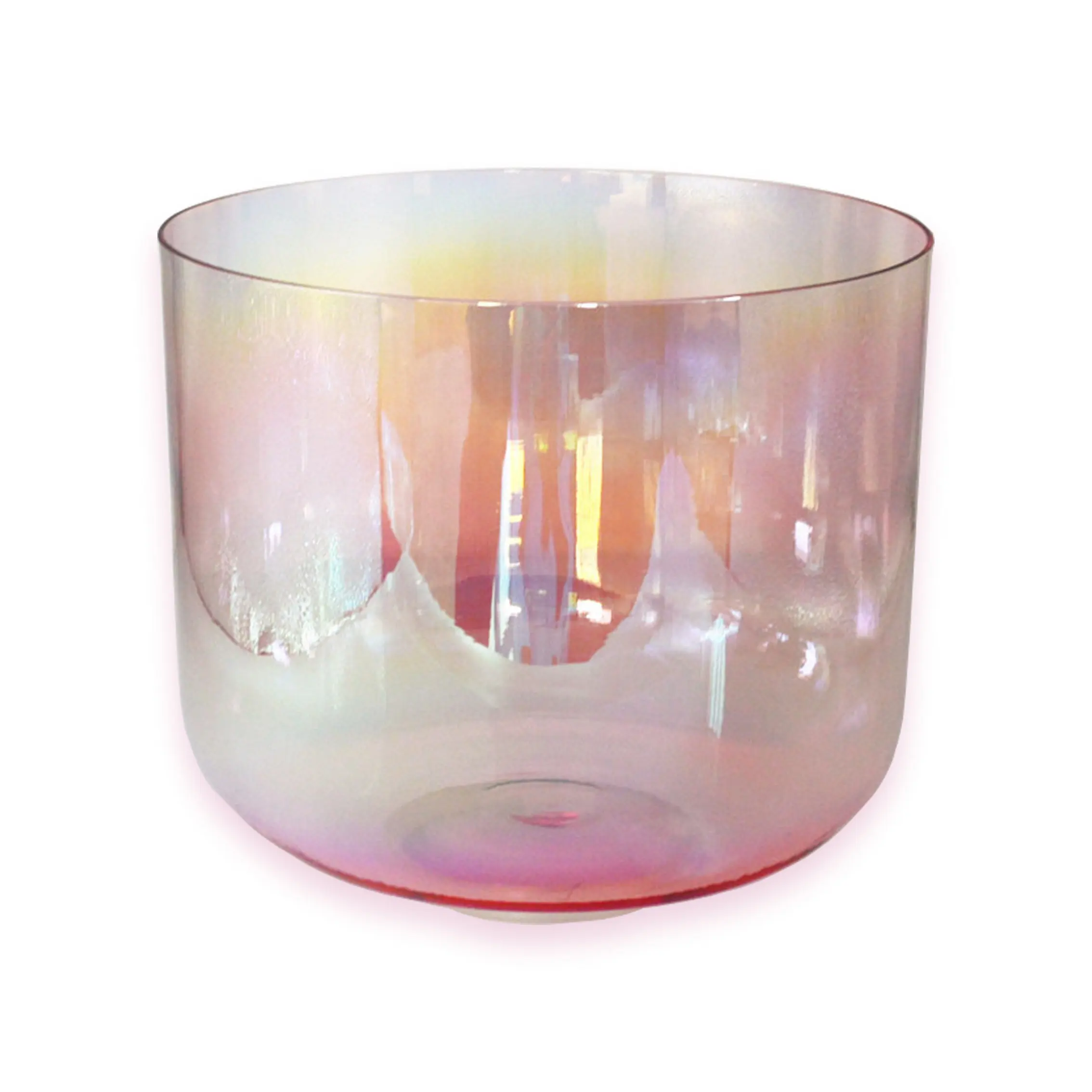5"-12" Rose Quartz Singing Bowl Cosmic Light Chakra Crystal Singing Bowl for Sound Healing and Therapy