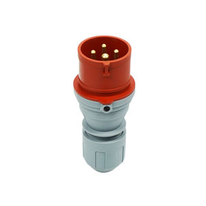 ZNPON Mejor <span class=keywords><strong>precio</strong></span> Conector de <span class=keywords><strong>enchufe</strong></span> <span class=keywords><strong>industrial</strong></span> rojo Trifásico 3 núcleos 4 PIN 400V 16A Impermeable No a prueba de explosiones IP44 P14442 - Product Image 2