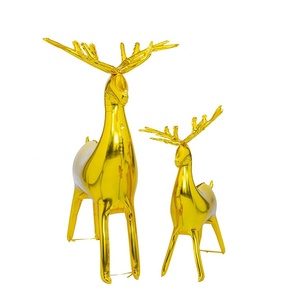 Ballons 4D mignons en aluminium avec traîneau à wapitis et cerfs pour la fête de Noël Boule gonflable avec artisanat d'ambiance <span class=keywords><strong>classique</strong></span> - Product Image 4