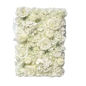 Dekorative Blumen brett handgemachte Seiden blumen Innen und Außen Hochzeit Weihnachten Hintergrund Faux Flower Wall