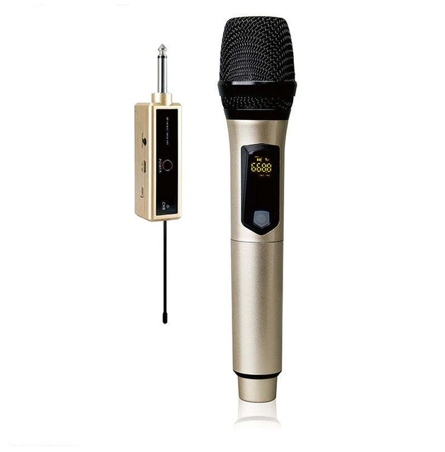 Professional Portable Karaoke Wireless Microphone Dynamic Type C Cordless USB Output Interface Handheld Rechargeable Singing