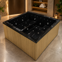 Bain à remous extérieur HG en acrylique, spa jacuzzi massant pour 3 personnes, prêt à l'emploi, avec système Balboa