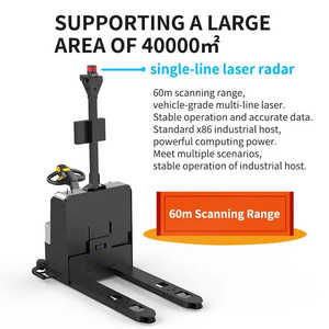 Smart 1.5T Electric Forklift <b>Pallet</b> <b>Jack</b> with Adjustable Lifting Self-Loading Lithium Battery Stacker Robot Robot <b>Pallet</b> Stacker - Product Image 6