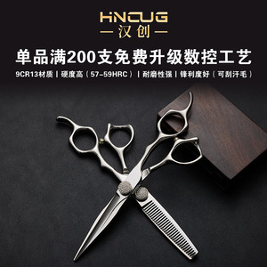 Hairdressing Scissors Set 6 Inch 9Cr13 Stainless Steel Professional Haircutting Shears Thinning Shears Long Handle Sharp Tip - Product Image 2
