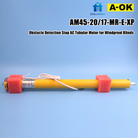 Motor Tubular de Aleación de Aluminio A-OK de 45 mm, IP65, Resistente al Agua, CA 220V, Alto Torque, Control Remoto RF, para Persianas Enrollables, Pérgolas y Toldos de Exterior