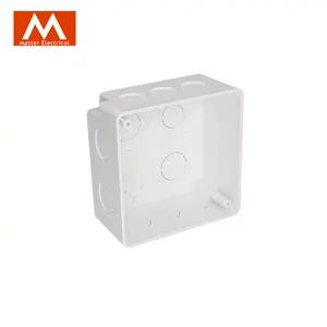 American Standard 4 X4 PVC Knockout Switch Box Neue Steckdose Gehäuse Bottom Box China Factory Plastic Gang Box