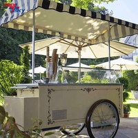 Camion-Restaurant Mobile Américain Standard, Chariot de Restauration Rapide, Camionnettes à Crème Glacée, Remorques Alimentaires Entièrement Équipées avec Équipements de Cuisine