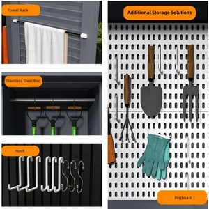 Cabanon extérieur étanche pour balcon Petite maison d'outils de <span class=keywords><strong>jardin</strong></span> Armoire de <span class=keywords><strong>rangement</strong></span> pour matériel de pêche résistante aux intempéries - Product Image 5