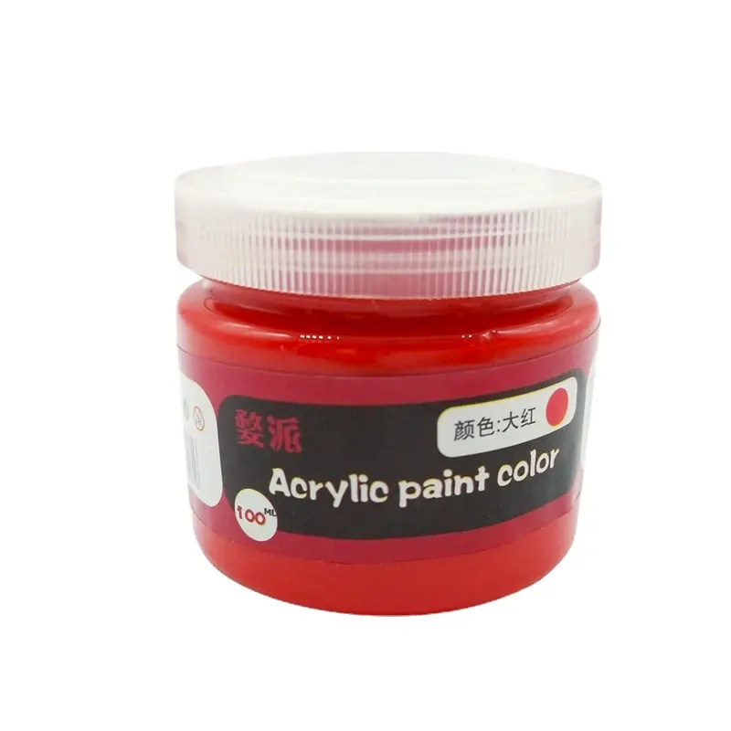 צבע אקרילי 100ML24 סט צבעים למתחילים ציור קיר טקסטיל חולצת טריקו נעלי קרמיקה טקסטיל diy מצוייר ביד עמיד למים