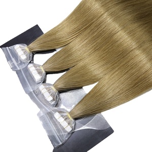 Ruban adhésif dans les extensions de cheveux en gros usine cuticule alignée Double dessiné 100% humain vierge Invisible sans couture - Product Image 3