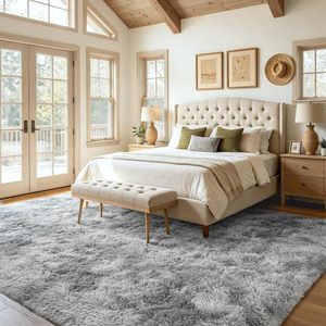 Tapis en peluche de polyester de haute qualité, doux et moelleux, pour le salon, la chambre à coucher, tapis shaggy doux pour la maison et l'hôtel - Product Image 2