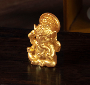 Dipinto a mano arte popolare Ganesha statua Hindu dio auto decorazione in Polyresin regalo per auto accessori decorativi - Product Image 3