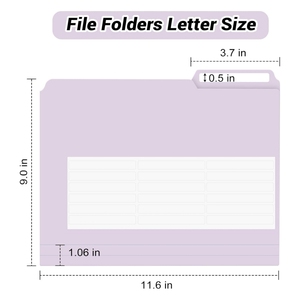 <span class=keywords><strong>Manilla</strong></span> thư mục 8.5 ''x 11'' 1/3 cắt Tab màu nhựa thư mục tập tin thẩm mỹ trường kinh doanh thư mục văn phòng cho các tài liệu giấy - Product Image 3