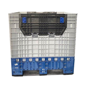 1200x1000x1200mm 1020L Heavy Duty Large Size Bulk <strong>Warehouse</strong> Storage <strong>Stackable</strong> Folding Collapsible Plastic <strong>Pallet</strong> <strong>Container</strong> - Product Image 2