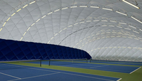 Dôme gonflable sur mesure pour toit de bâtiment, structure de tente dôme gonflable hermétique de grande taille, bâtiments extérieurs, football, matériau SkyJade PVDF