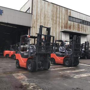 2.5 ton LPG CNG Forklift Truck 2500kg Payload Container Cargo Pallet Gas Fork Lift