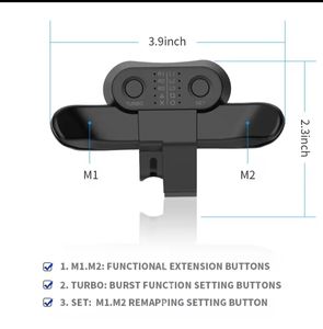 Accesorio de botón trasero para controlador PS4 Convertidor de botón de expansión trasera Clip de expansión de botón trasero - Product Image 5