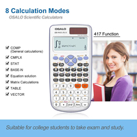 Nouvelle Arrivée Calculatrice Scientifique OS-991ES PLUS Deuxième Édition Certifiée CE Alimentation Solaire par Pile Bouton Affichage 10+2 Chiffres pour