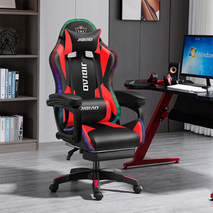 Chaise d'ordinateur de course rose personnalisée logo RVB LED cuir synthétique <span class=keywords><strong>bureau</strong></span> Silla <span class=keywords><strong>Gamer</strong></span> fonction de massage repose-pieds siège de jeu <span class=keywords><strong>pas</strong></span> <span class=keywords><strong>cher</strong></span> - Product Image 5